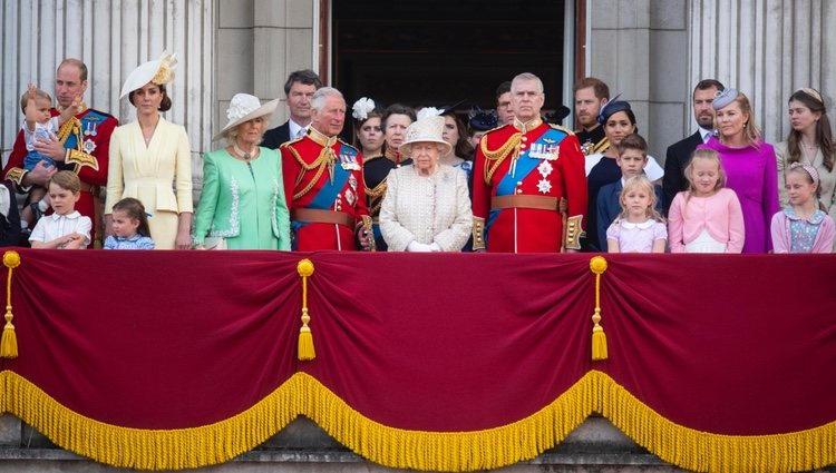 La Familia Real Británica en Trooping the Colour 2019