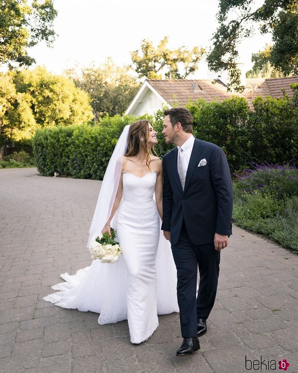 Chris Pratt y Katherine Schwarzenegger recién casados