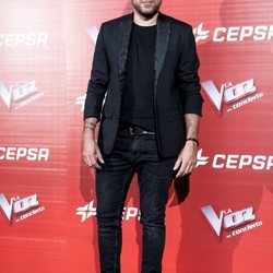 Pablo López en la presentación del concierto de 'La Voz'