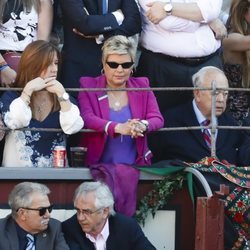 Terelu Campos durante la corrida de la beneficiencia en las Ventas