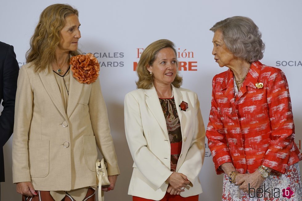 La Reina Sofía y la Infanta Elena en los Premios Fundación Mapfre 2019