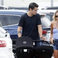 Alice Campello y Álvaro Morata de paseo por Ibiza on sus hijos