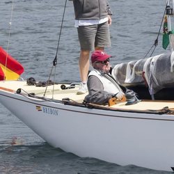 El Rey Juan Carlos en las regatas de Sanxenxo