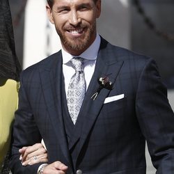 Sergio Ramos saliendo del hotel en su boda con Pilar Rubio