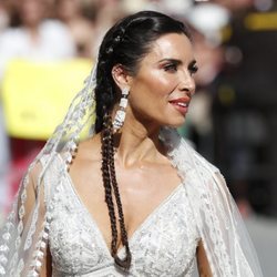 Pilar Rubio llegando a su boda con Sergio Ramos