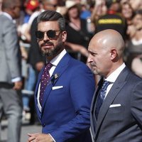 René Ramos a su llegada a la boda de Pilar Rubio y Sergio Ramos