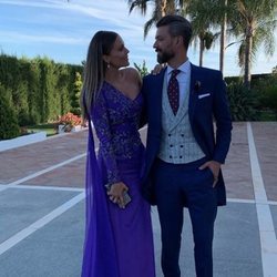 Lorena Gómez y René Ramos en la boda de Sergio Ramos y Pilar Rubio