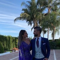 Lorena Gómez y René Ramos en la boda de Sergio Ramos y Pilar Rubio