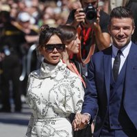 David y Victoria Beckham en la boda de Sergio Ramos y Pilar Rubio