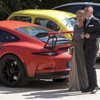 Iago Aspas llegando a la Iglesia junto a su madre el día de su boda con Jennifer Rueda