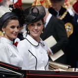 La Reina Letizia y Kate Middleton en la procesión de la Orden de la Jarretera