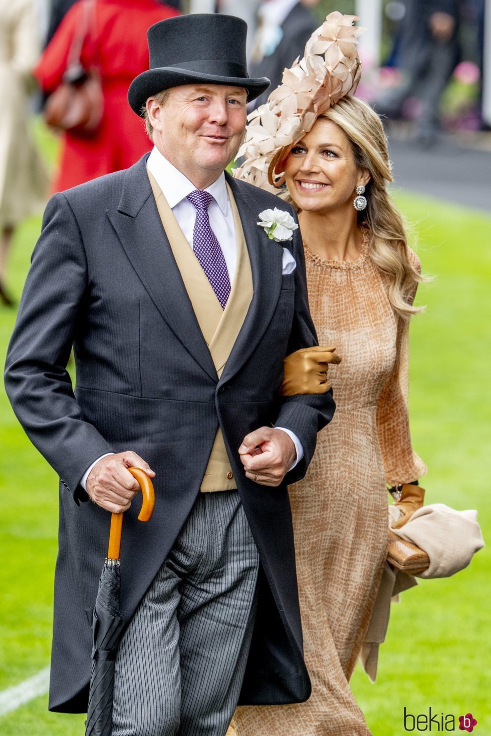 Máxima y Guillermo de Holanda en las carreras de Ascot 2019