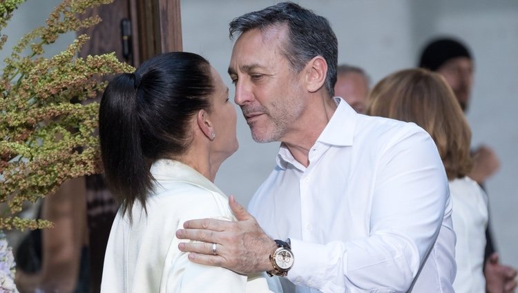 La Princesa Estefanía de Mónaco y su exmarido Daniel Ducruet se saludan en la Paris Fashion Week 2019