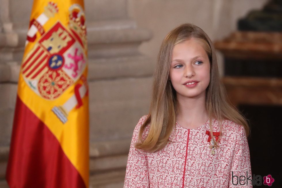 La Princesa Leonor en el quinto aniversario de reinado de Felipe VI