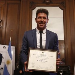 Diego Simeone, reconocido como Personalidad destacada de la Ciudad de Buenos Aires