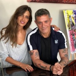 Sara Carbonero con Alejandro Sanz durante una entrevista