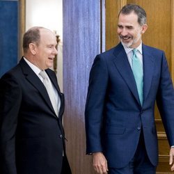 Felipe VI y Alberto de Mónaco en La Zarzuela