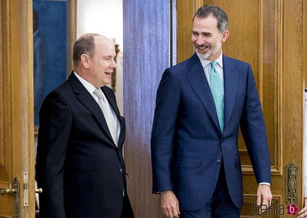 Felipe VI y Alberto de Mónaco en La Zarzuela