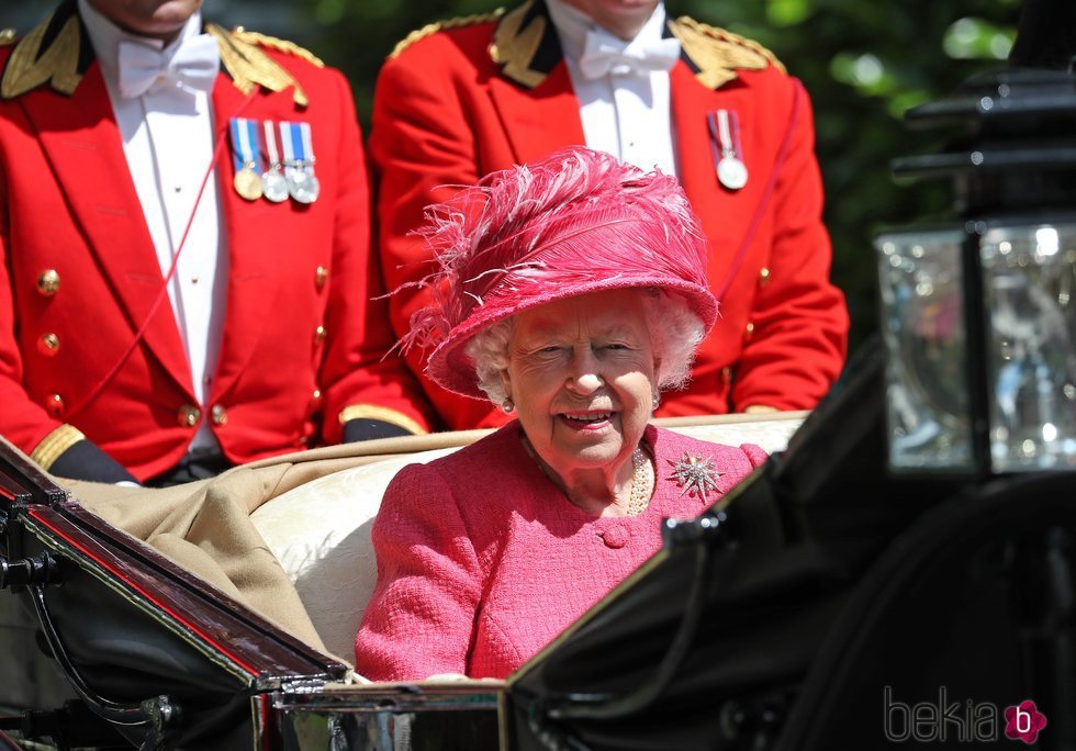 La Reina Isabel de Inglaterra en la Royal Ascot 2019