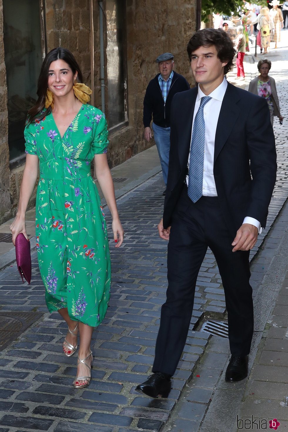 Carlos Fitz-James Stuart y Belén Corsini en la boda de Valentina Suárez-Zuloaga