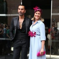 Manuel Zamorano y Cristina Soria en la boda de Belén Esteban y Miguel Marcos