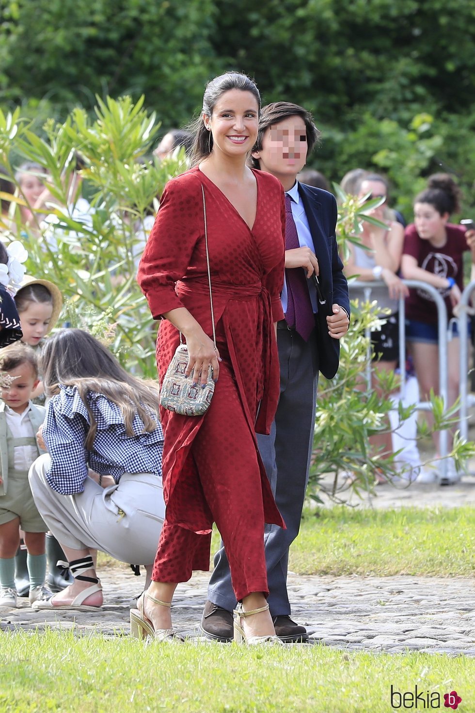 Marta Pombo en la boda de María Pombo y Pablo Castellanos