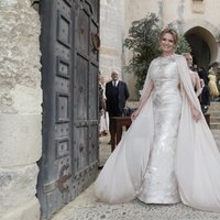 Ainhoa Arteta llega radiante a su boda con Matías Urrea