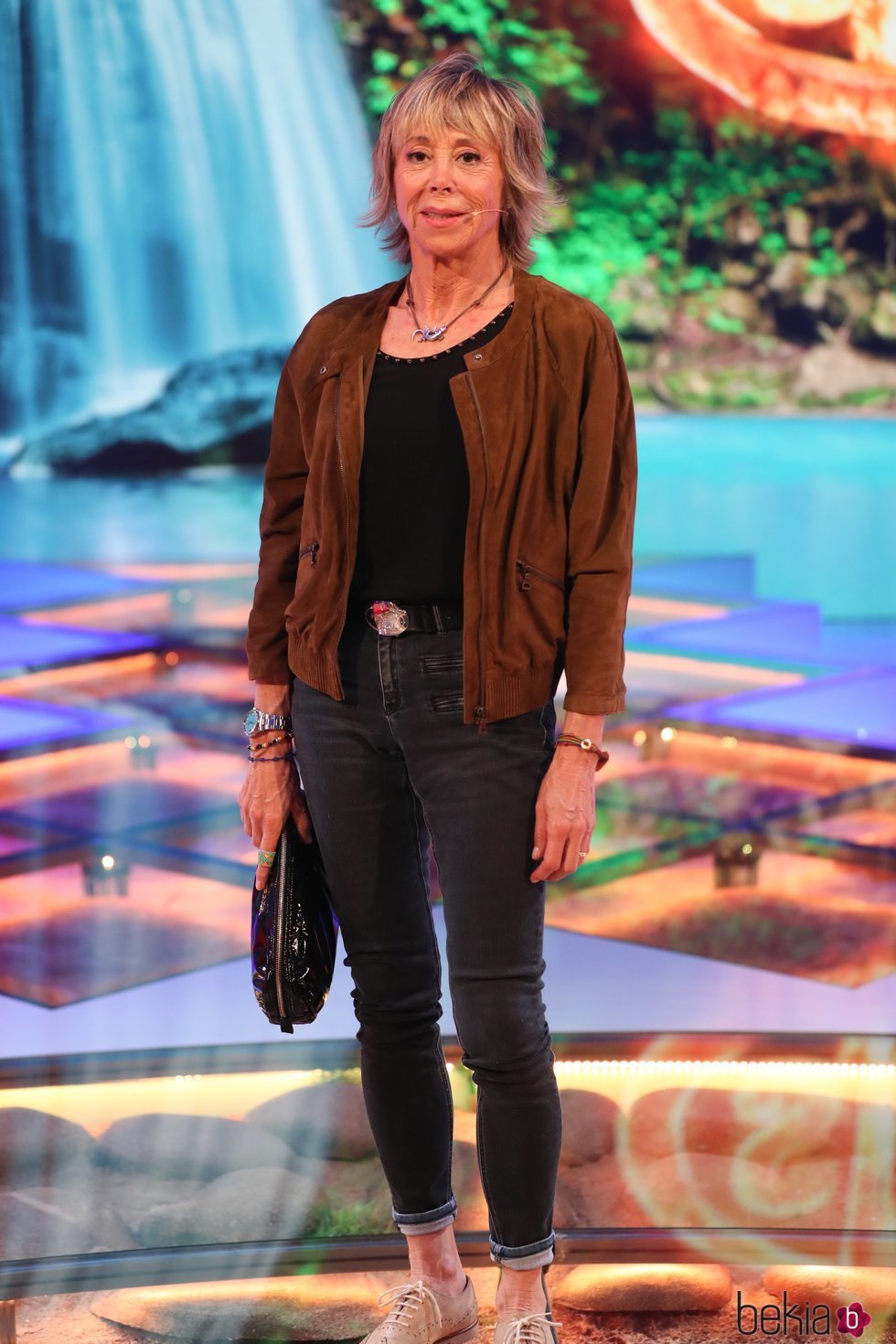 Marta Roca posando en el plató de 'Supervivientes 2019'