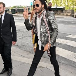 Lenny Kravitz en la boda de Zoë Kravitz y Karl Glusman