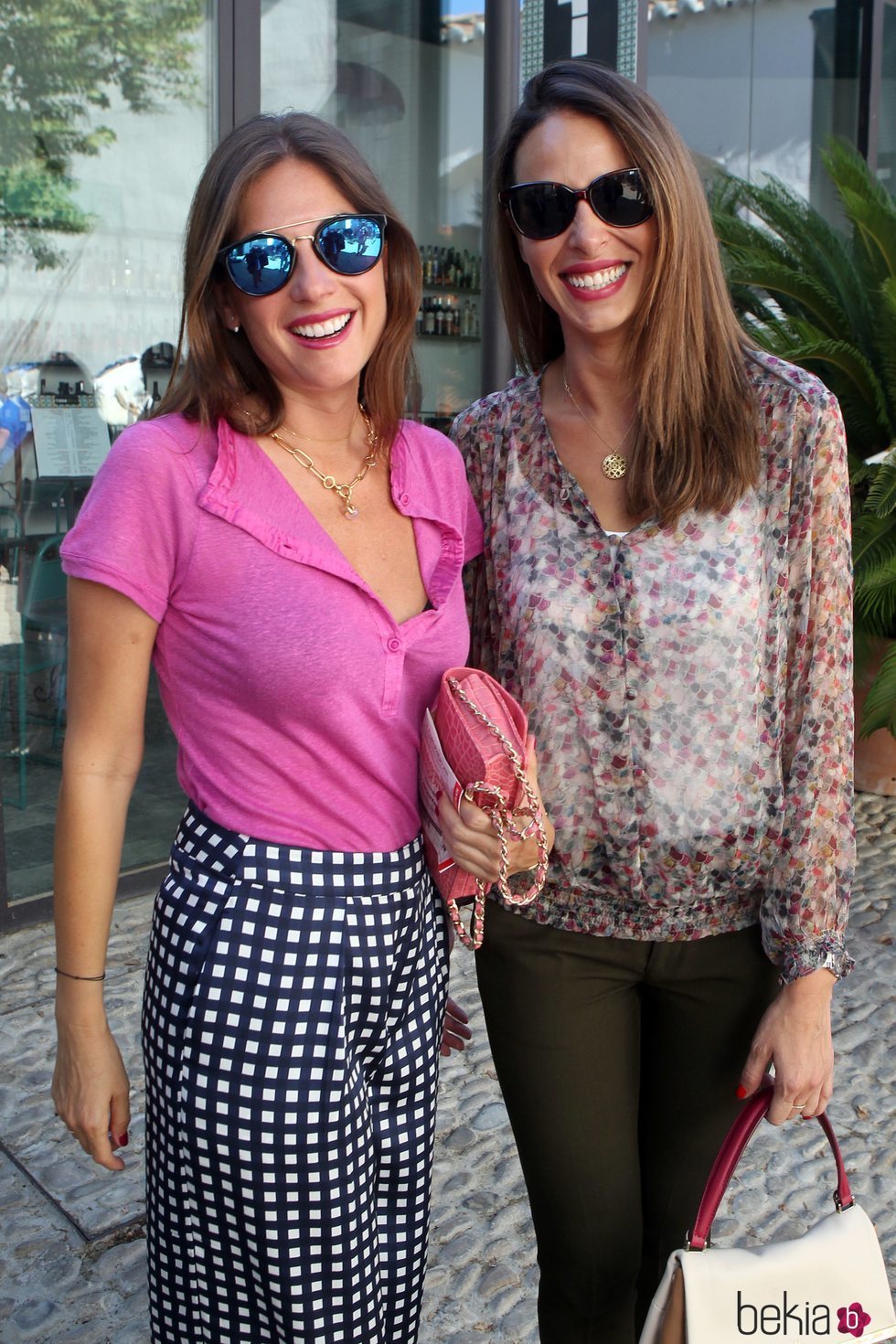 Lourdes Montes y Eva González en la corrida Goyesca de Ronda en 2016