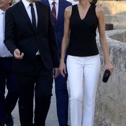 La Reina Letizia con Jaume Ripoll en la inauguraciÃ³n del AtlÃ ntida Film Fest