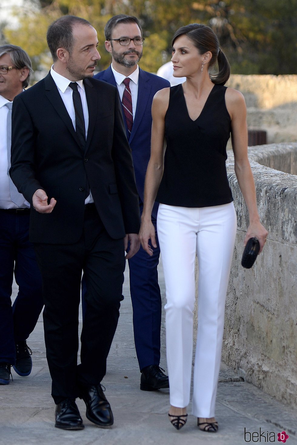 La Reina Letizia con Jaume Ripoll en la inauguración del Atlàntida Film Fest