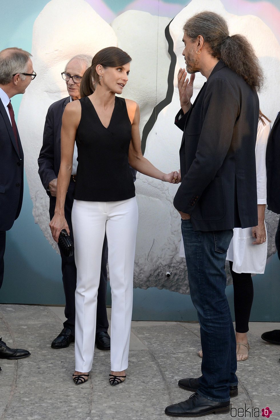 La Reina Letizia y Fernando León de Aranoa en la inauguración del Atlàntida Film Fest