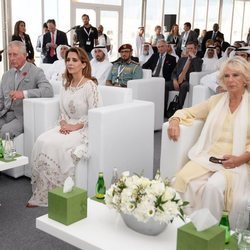 La Princesa Haya de Jordania junto al Príncipe Carlos de Inglaterra