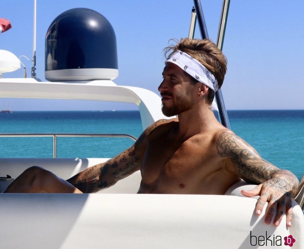 Sergio Ramos disfrutando de la costa de Hurgada, Egipto