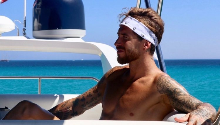 Sergio Ramos disfrutando de la costa de Hurgada, Egipto