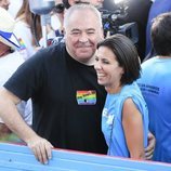 Ana Pastor y Antonio García Ferreras en el desfile del Orgullo 2019