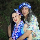 Alaska y Mario Vaquerizo posan en la fiesta de cumpleaños de Mario