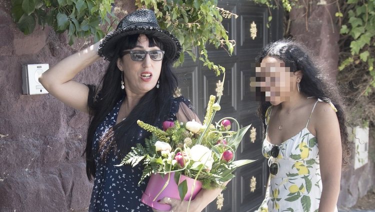 Rossy de Palma llegando a la fiesta de cumpleaños de Mario Vaquerizo