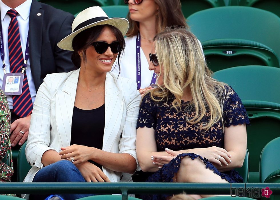 Meghan Markle en el partido de tenis de Wimbledon 2019