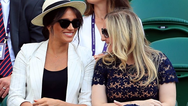 Meghan Markle en el partido de tenis de Wimbledon 2019