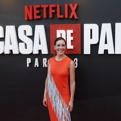 Raquel Sánchez Silva en la presentación de la tercera temporada de 'La Casa de Papel'