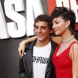 Miguel Herrán y Úrsula Corberó en la presentación de la tercera temporada de 'La Casa de Papel'