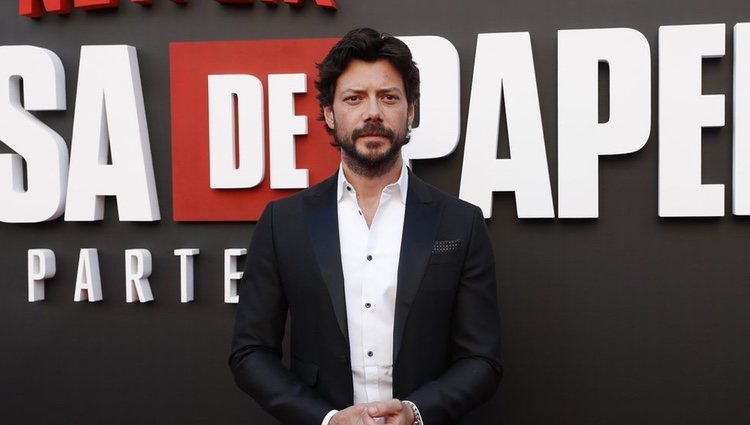 Álvaro Morte en la presentación de la tercera temporada de 'La Casa de Papel'