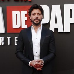 Álvaro Morte en la presentación de la tercera temporada de 'La Casa de Papel'