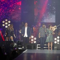 Los finalistas de 'La Voz' y sus coaches en el concierto