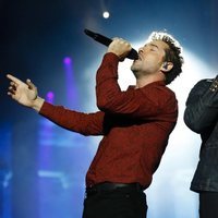 David Bisbal y Luis Fonsi en el concierto de 'La Voz'