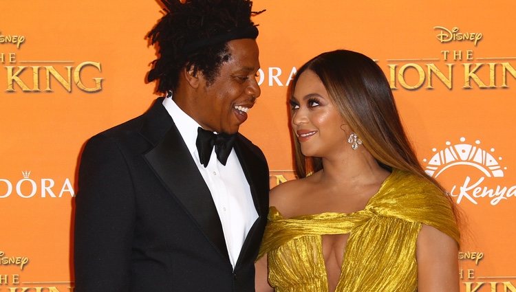 Beyoncé y Jay Z en el estreno de 'El Rey León' en Londres