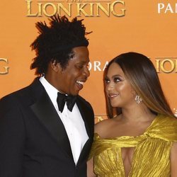 Beyoncé y Jay Z en el estreno de 'El Rey León' en Londres