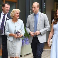 Los Duques de Cambridge llegando a la final de Wimbledon